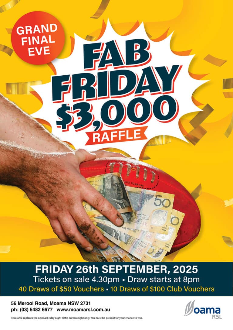 2025 Fab Friday Raffle Sept26 Poster FB