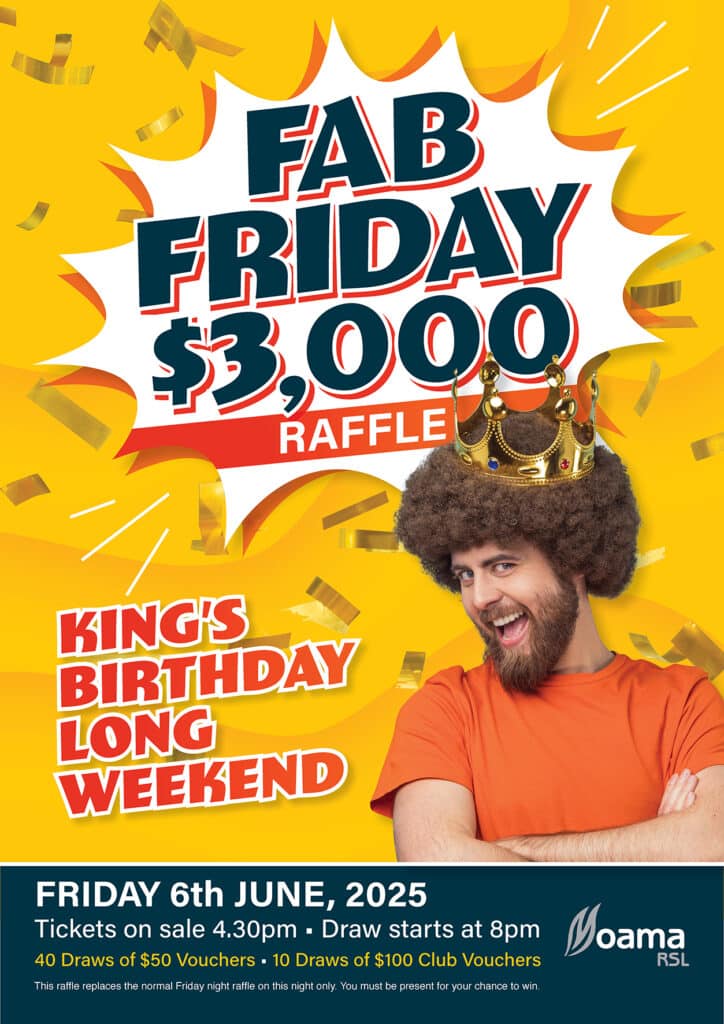 2025 Kings Bday Fab Friday Raffle FB 2025 Kings Bday Fab Friday Raffle FB