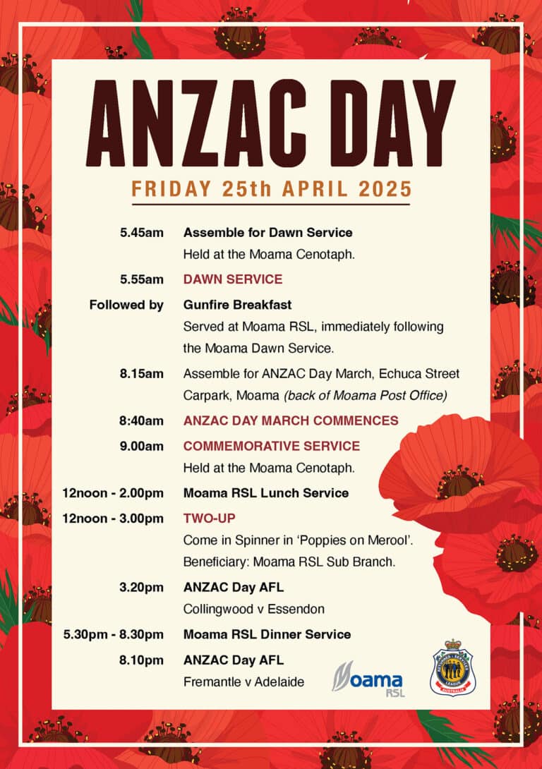 2025 Anzac Day Program FB