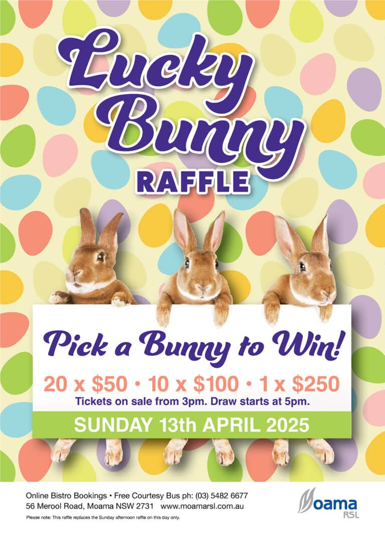 2025 Easter Lucky Bunny Raffle1 FB