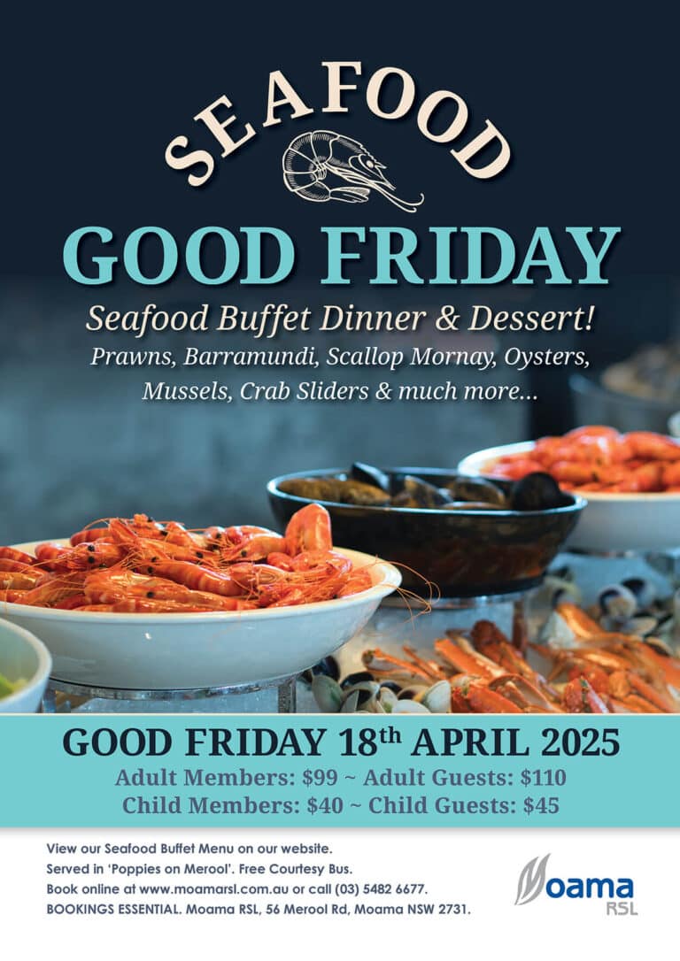 2025 Good Friday Seafood Buffet FB