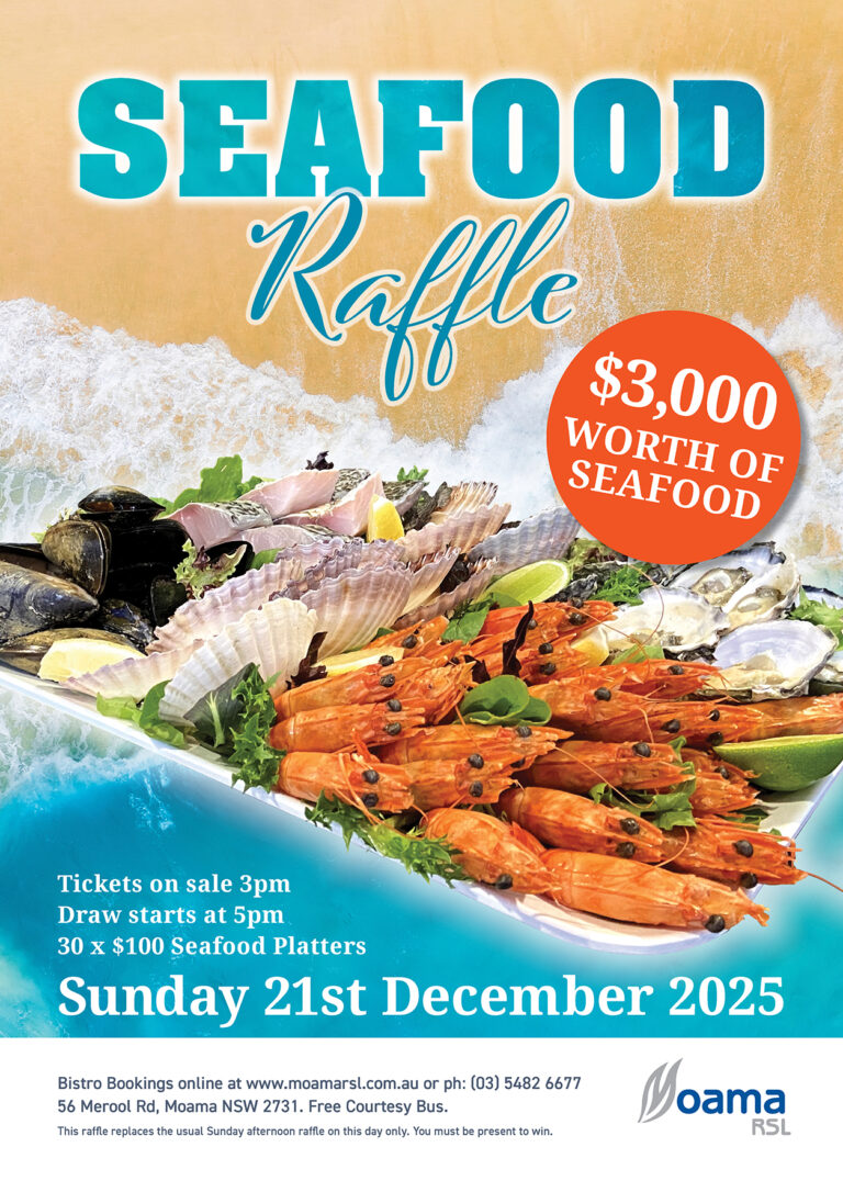 2025 RSL Christmas Seafood Raffle FB