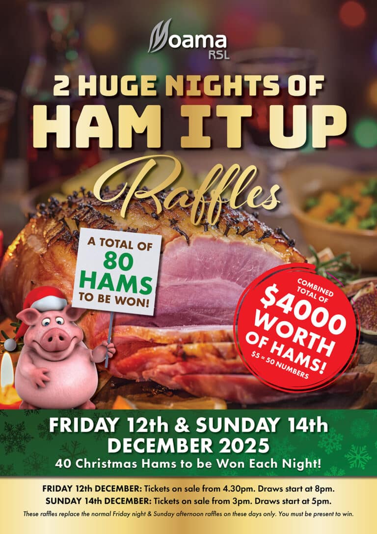 2025 RSL Xmas Ham It Up Raffles FB