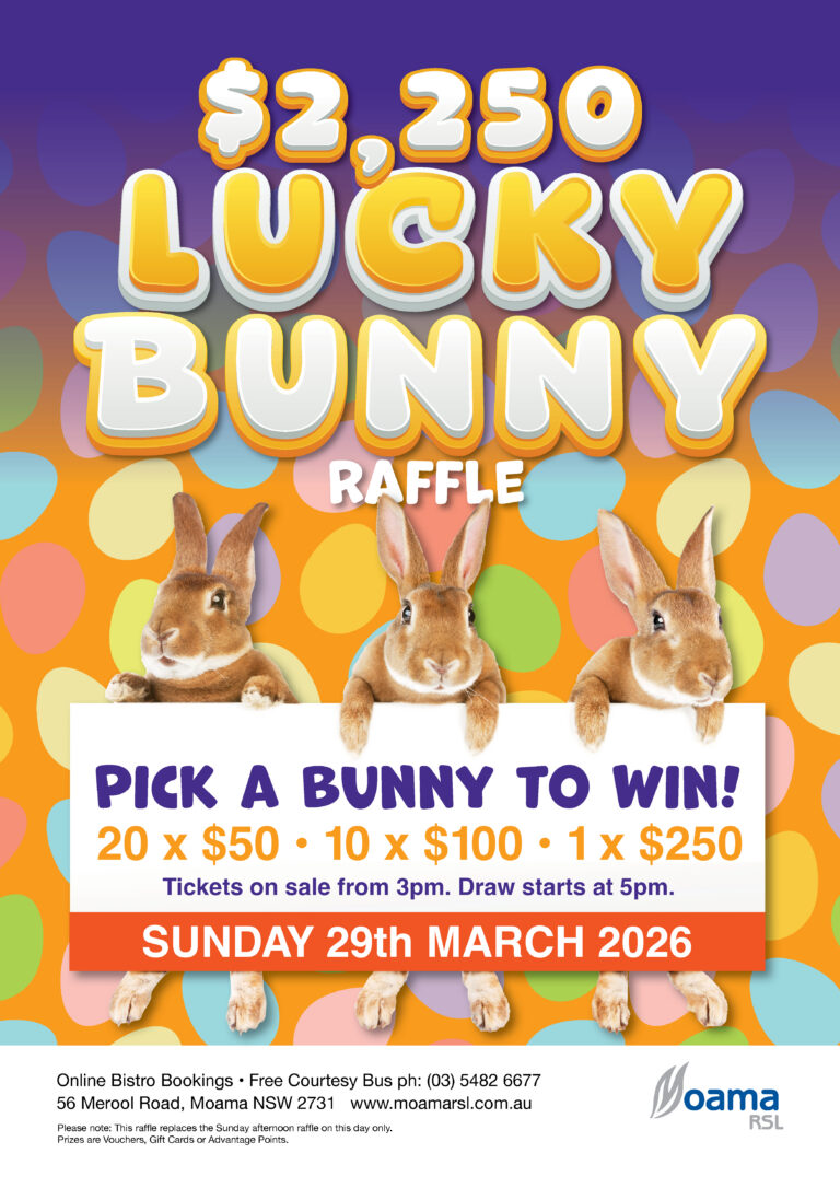 2026 Easter Lucky Bunny Raffle FB
