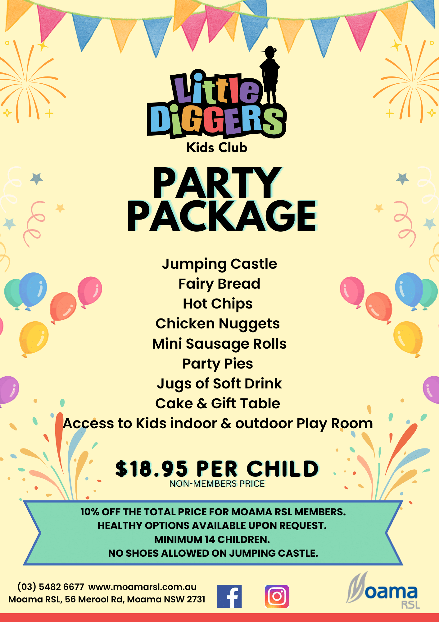 2026 Kids Party Flyer Front